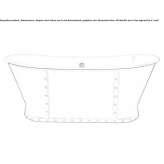 Freestanding cast iron bathtub Zurite
