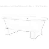 Free-standing cast iron bathtub in a classic style Zurite
