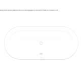 Built-in oval steel bathtub Stinnett