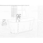 Freestanding copper bathtub Lusia