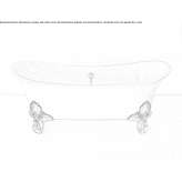 Freestanding oval cast iron bathtub Yaurel