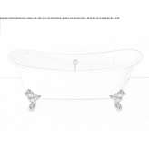 Freestanding oval cast iron bathtub Tenambit