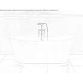 Freestanding steel bathtub Lusia