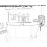 Freestanding cast iron bathtub Lusia