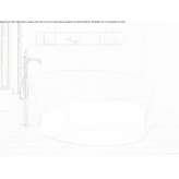 Freestanding Solid Surface bathtub Blagnac