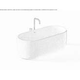 Bathtub with quartz sand Bimenes