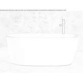 Freestanding oval bathtub made of composite material Prapor
