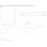 Prostokątna wanna Corian® Lymanka