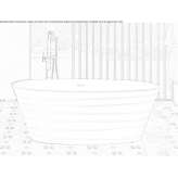 Wanna owalna typu Solid Surface Cabo