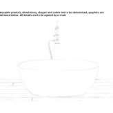 Solid Surface oval bathtub Vistha