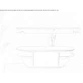 Freestanding oval Solid Surface bathtub Perigny