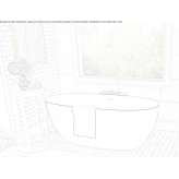 Freestanding oval Solid Surface bathtub Vistha