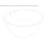 Round acrylic bathtub Carisio