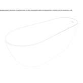 Oval bathtub made of cultured marble Thespies