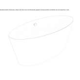 Oval bathtub made of cultured marble Leabrook