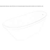 Oval bathtub made of cultured marble Kispest