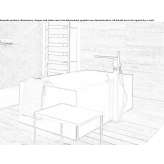 Freestanding rectangular Krion® bathtub Leumeah