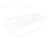 Freestanding oval bathtub made of natural stone Prostki