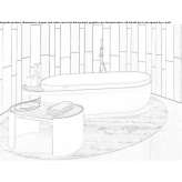 Freestanding oval bathtub Kulmain