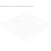 Built-in square Lece stone shower tray Duns