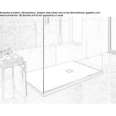Rectangular shower tray made to measure Murton