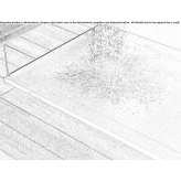 Rectangular resin shower tray, non-slip Boppard