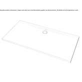 Rectangular acrylic shower tray Partenit