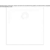 Anti-slip square shower tray Sarzana