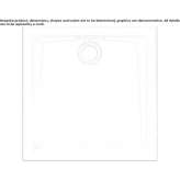Anti-slip square shower tray Huty