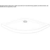 Corian® corner shower tray Morlaix