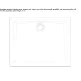 Anti-slip rectangular shower tray Huty
