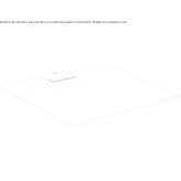 Square acrylic shower tray Ringe