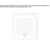 Anti-slip square shower tray Garz