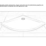 Corner acrylic shower tray Maglione