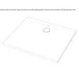 Rectangular acrylic shower tray Partenit