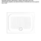 Anti-slip rectangular shower tray Garz