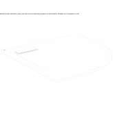 Semi-circular acrylic shower tray Ringe
