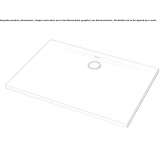 Rectangular acrylic shower tray Partenit