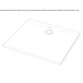 Rectangular acrylic shower tray Partenit