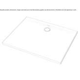 Rectangular acrylic shower tray Partenit