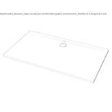 Rectangular acrylic shower tray Partenit