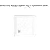 Anti-slip square shower tray Abriaqui