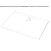 Rectangular acrylic shower tray Partenit