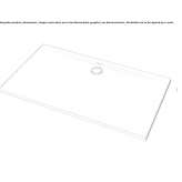 Rectangular acrylic shower tray Partenit