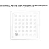 Square shower tray for built-in use Lubsko