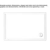 Rectangular acrylic shower tray Saalbach