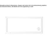 Rectangular acrylic shower tray Saalbach