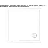 Square acrylic shower tray Saalbach