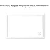 Rectangular acrylic shower tray Saalbach