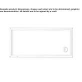 Rectangular acrylic shower tray Saalbach
